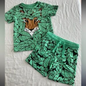 Target Australia jungle tiger print tshirt shorts set 3T